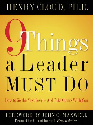 9 Things a Leader Must Do - ebook